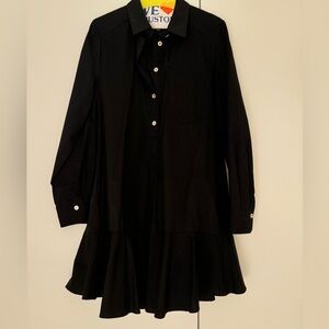 Tuckernuck Black Callahan Cotton Shirtdress